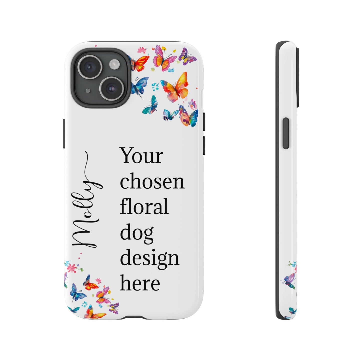 Phone Case, Personalized from ANY OF OUR DESIGNS - White case