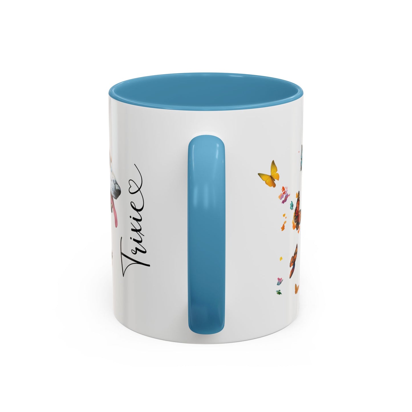 Basset Hound #1 Personalized Accent Mugs, 11oz