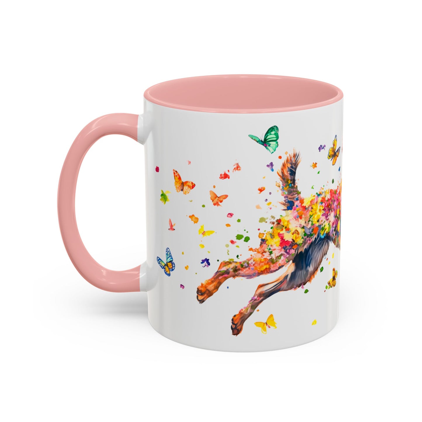 Dutch Shepherd Personalized Colorful Accent Mugs, 11oz