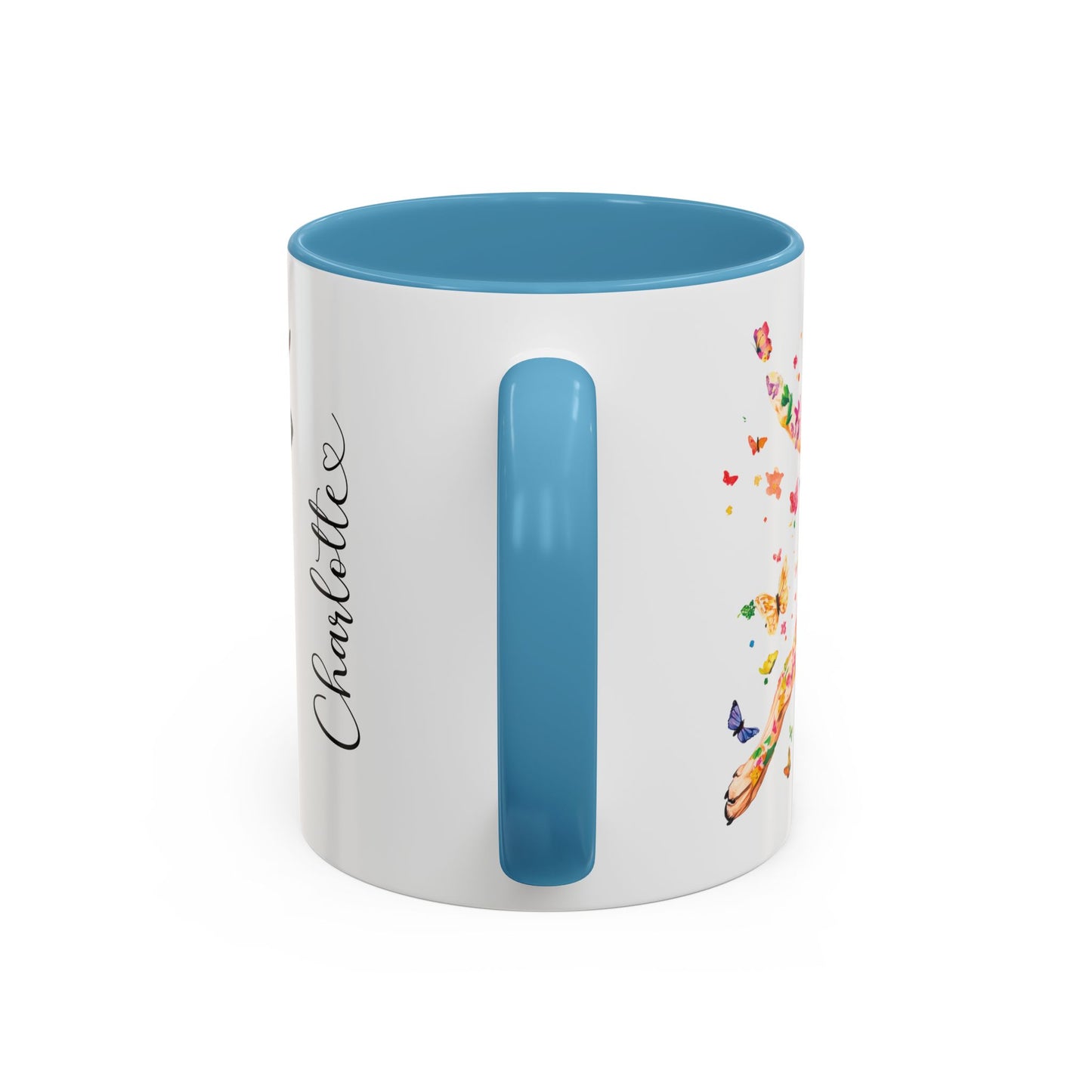 Black Mouth Cur Personalized Accent Mugs, 11oz
