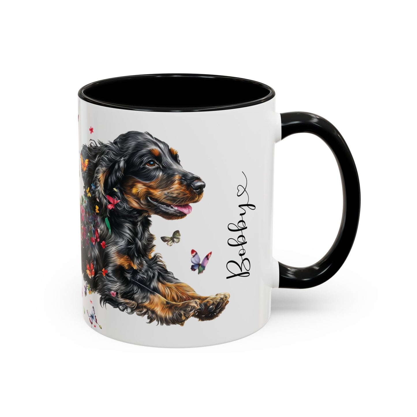 English Cocker Spaniel #4 Personalized Accent Mugs, 11oz