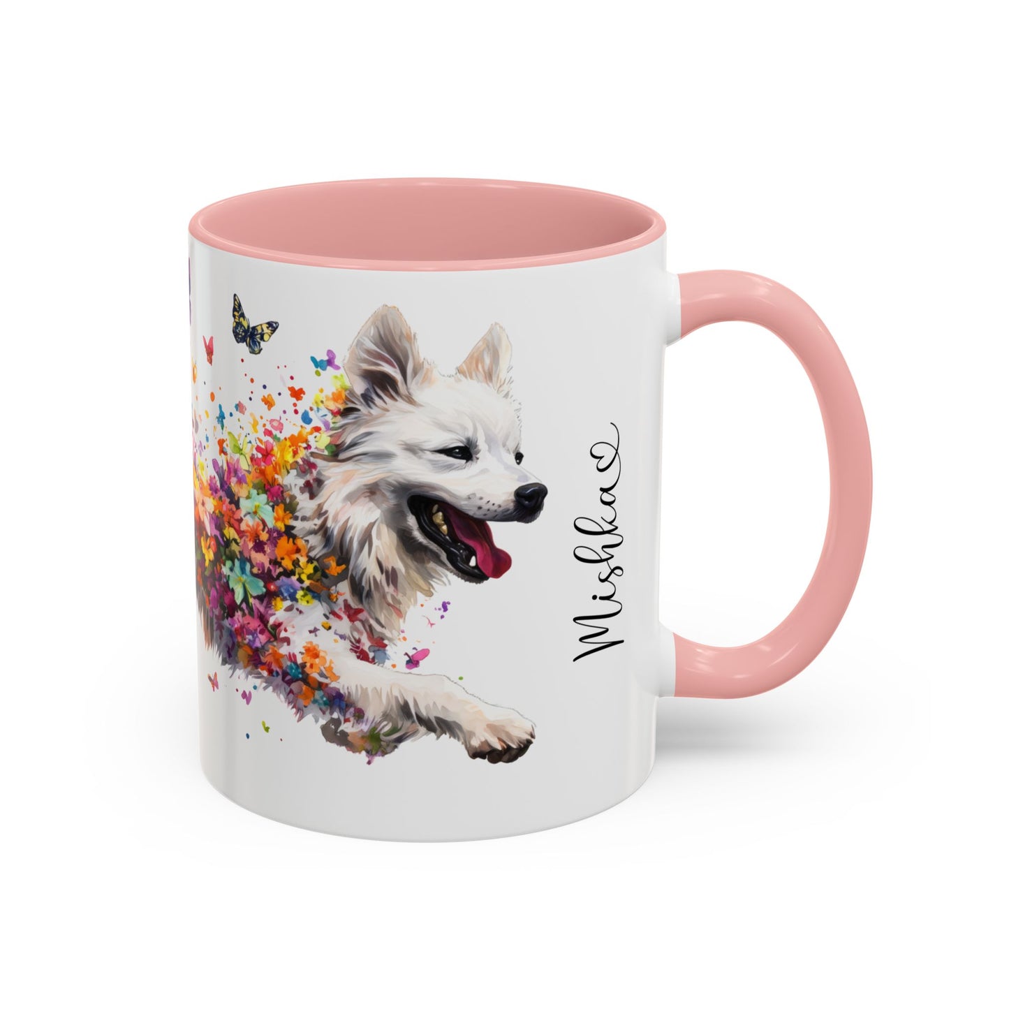 Samoyed Colorful Accent Mugs, 11oz