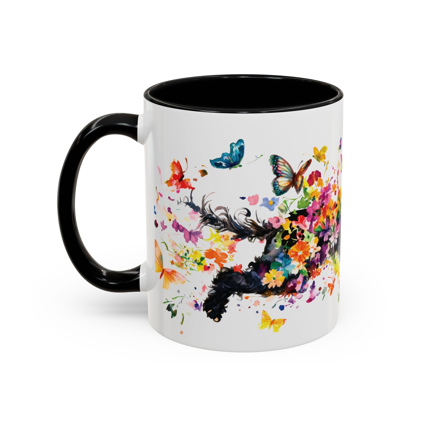 Poodle #2 Personalized Accent Mugs, 11oz
