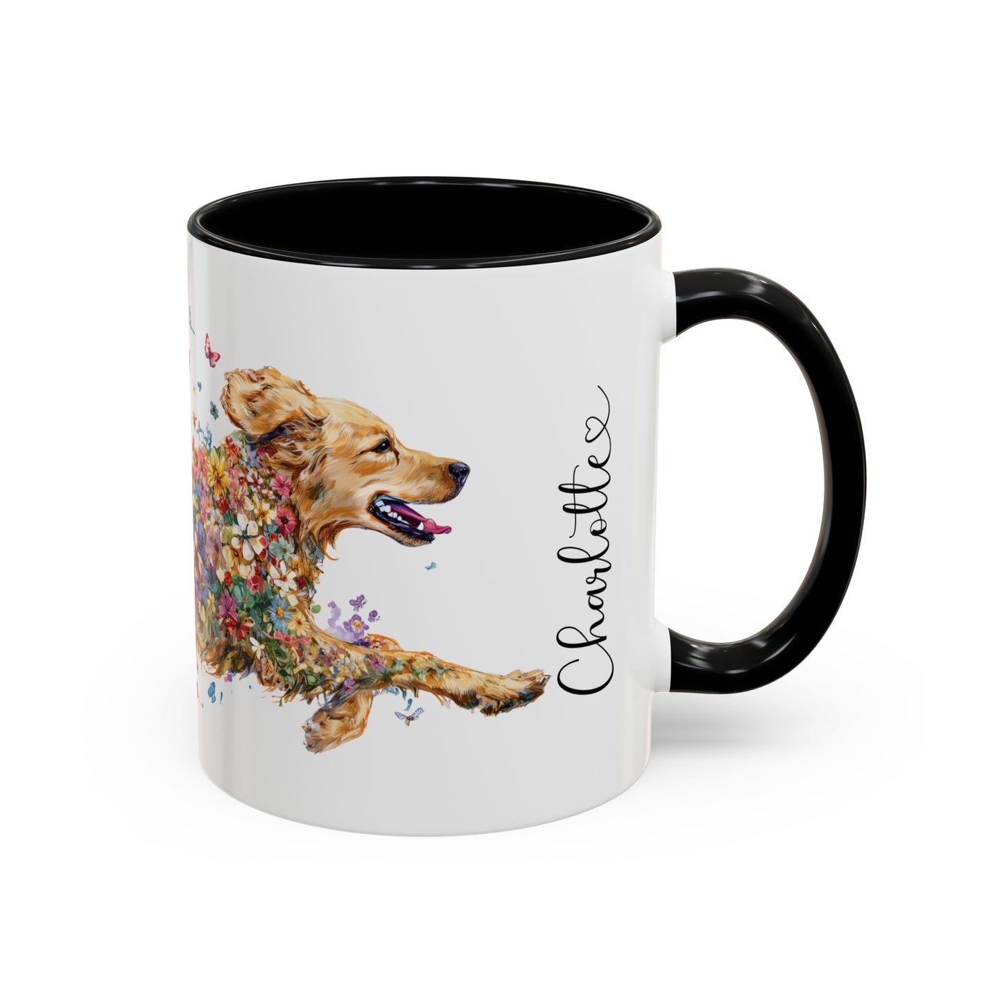 Golden Retriever #2 Retriever Personalized Accent Mugs, 11oz