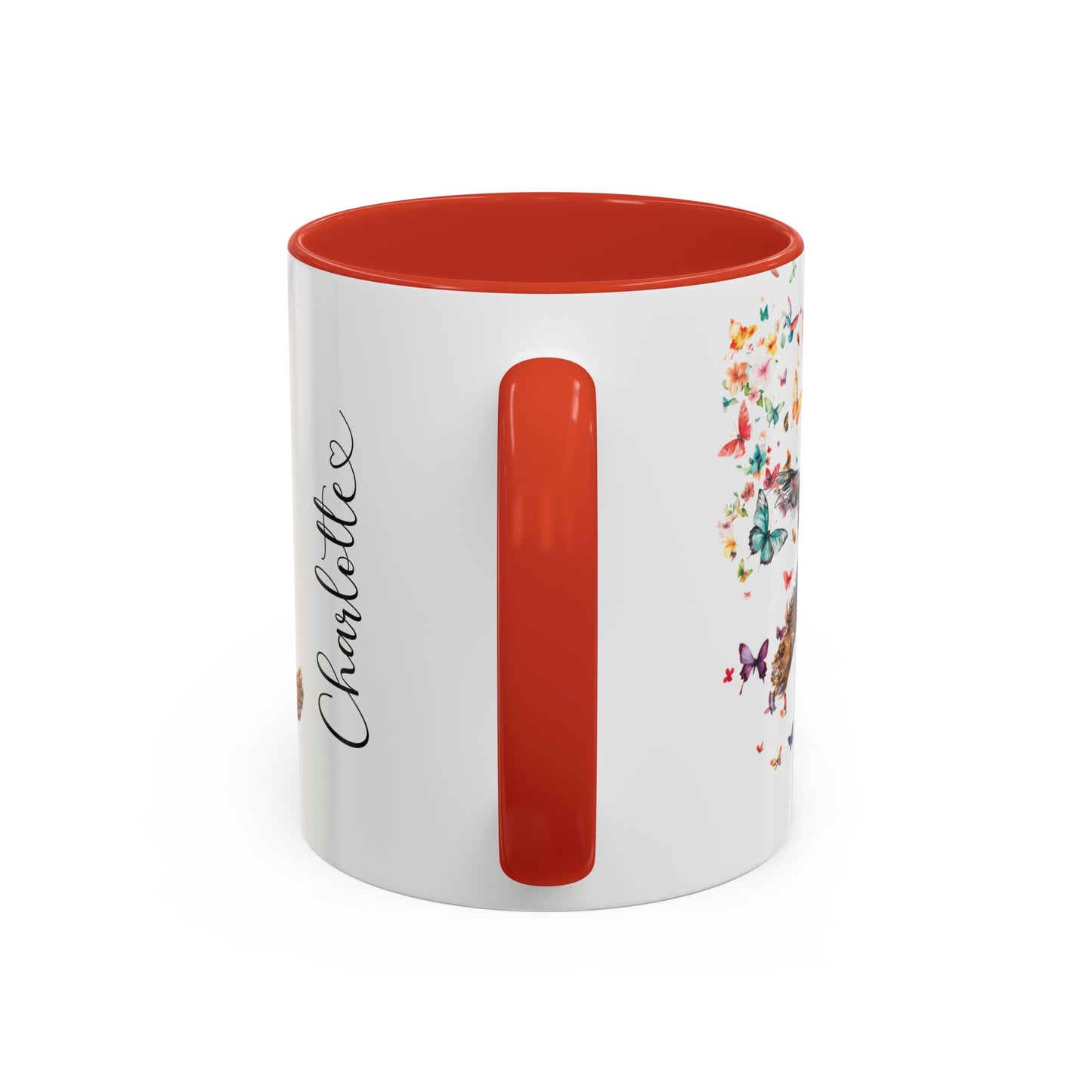 English Cocker Spaniel Personalized Accent Mugs, 11oz