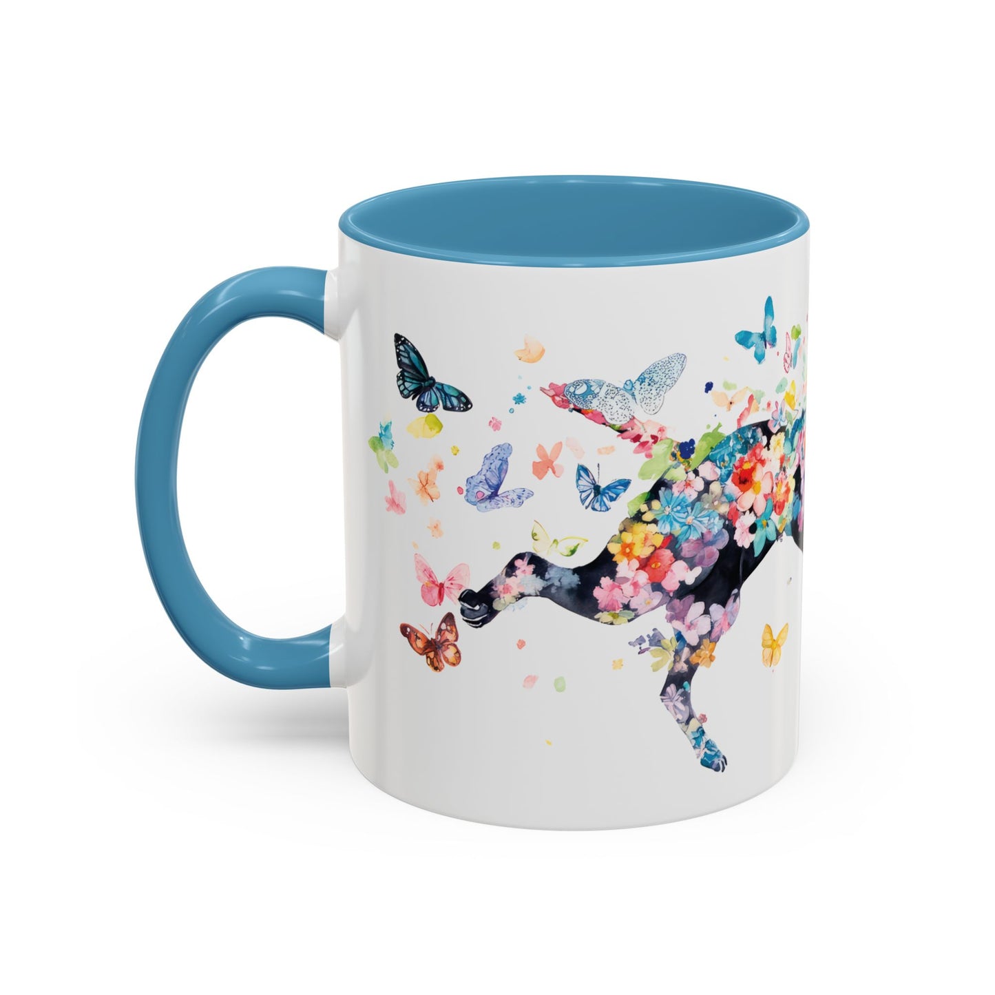 Black Boxer Personalized Accent Mugs, 11oz