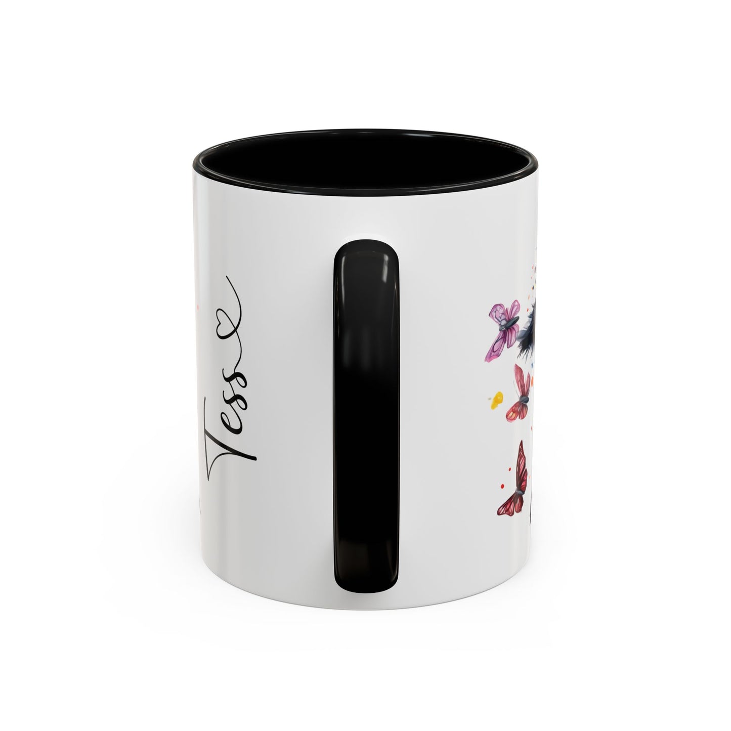 Black Shepherd Personalized Accent Mugs, 11oz