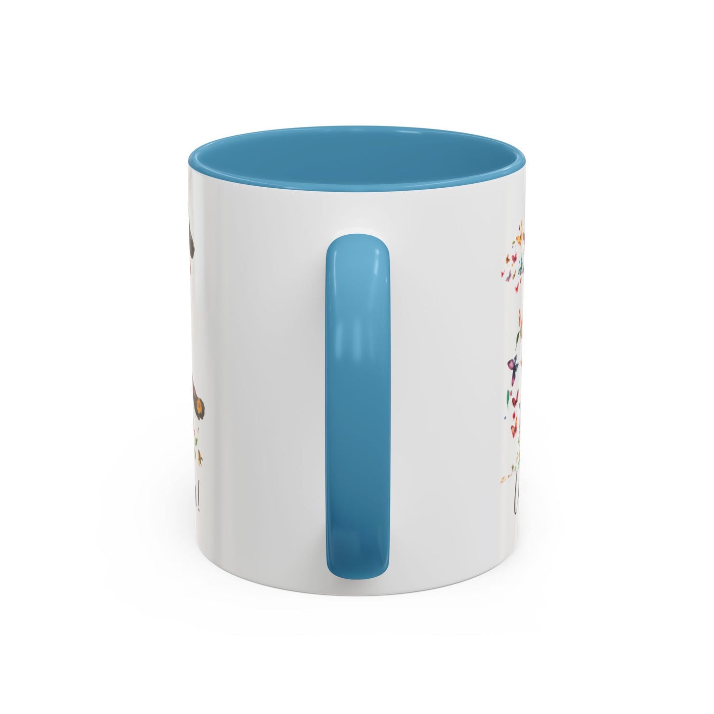 Curly Coated Retriever #2 “Live like the gate was left open" Accent Mugs, 11oz