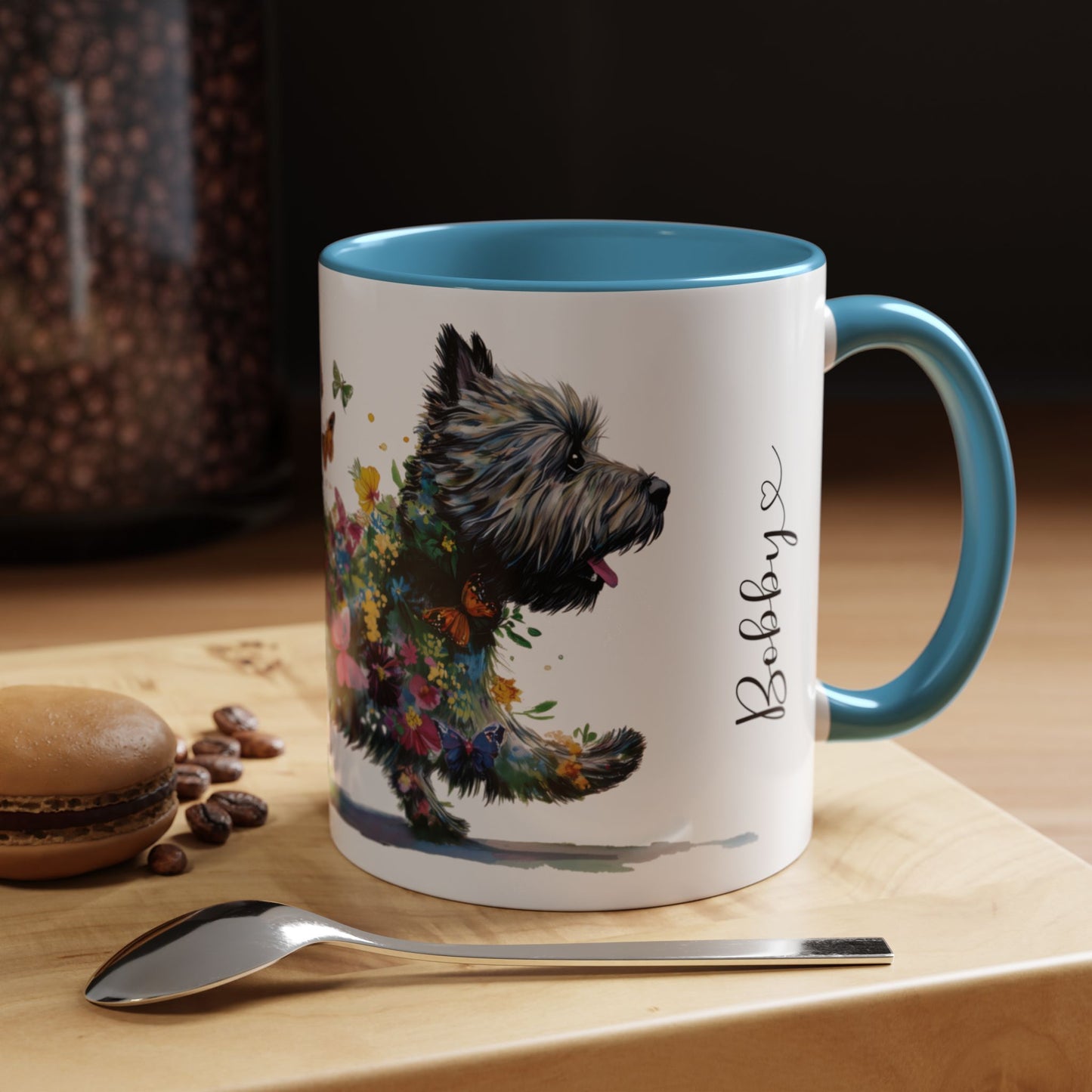 Cairn Terrier #2 Personalized Accent Mugs, 11oz