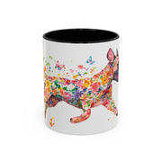 White Boxer Personalized Accent Mugs, 11oz