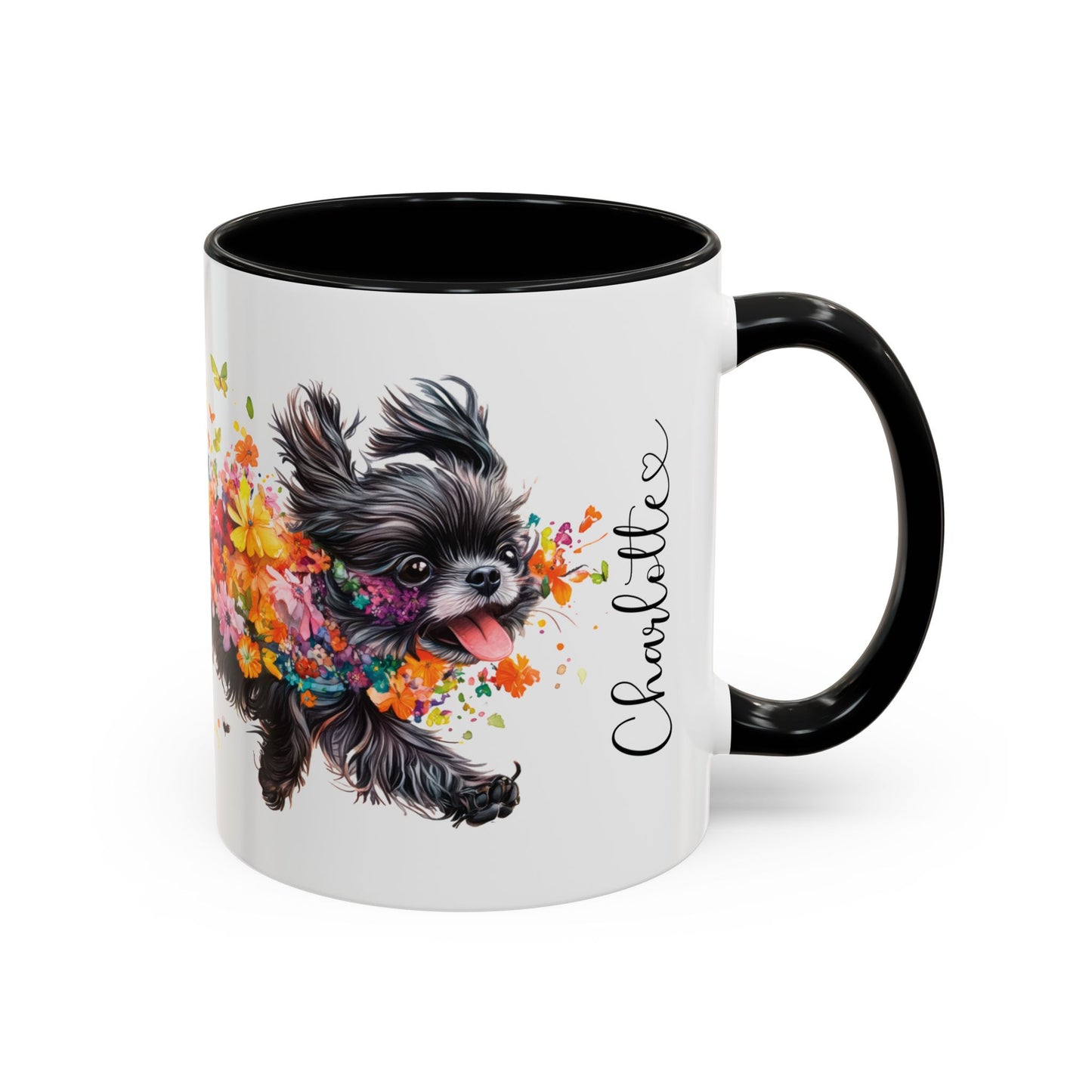Peekingese #4 Personalized Accent Mugs, 11oz