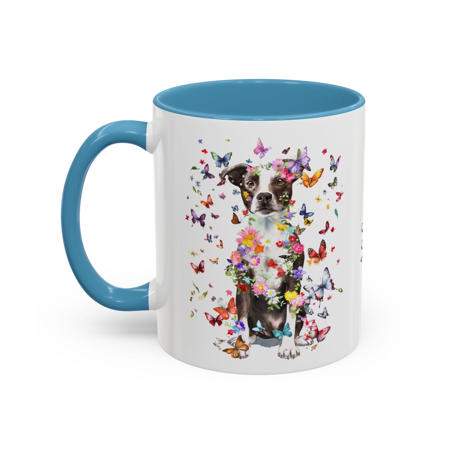 Box Terrier Personalized Colorful Accent Mugs, 11oz