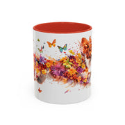 Border Collie Red Merle, Personalized Accent Mugs, 11oz