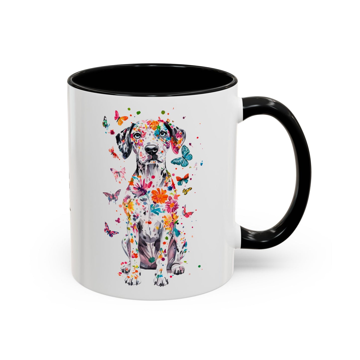 Dalmatian Personalized Colorful Accent Mugs, 11oz