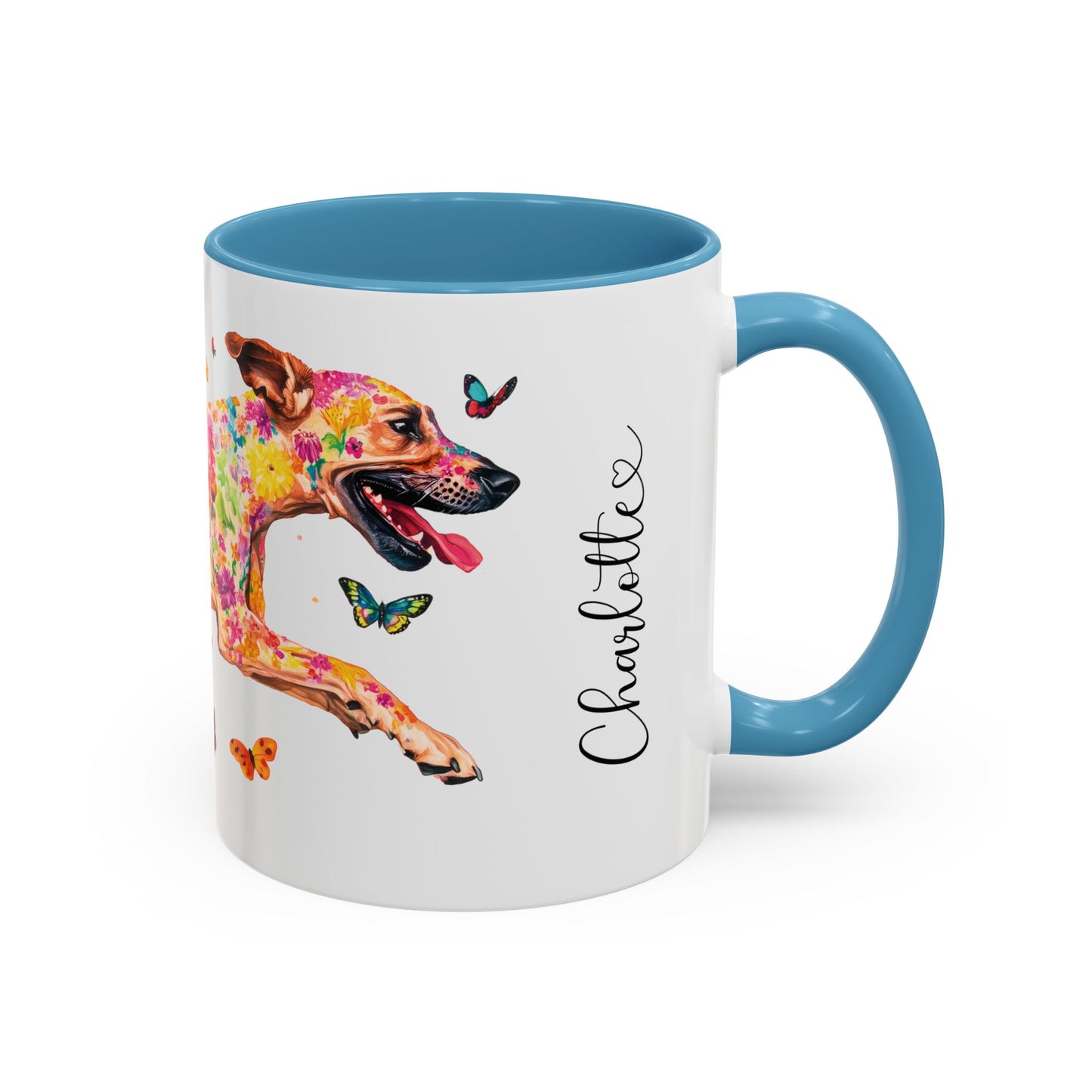 Black Mouth Cur Personalized Accent Mugs, 11oz