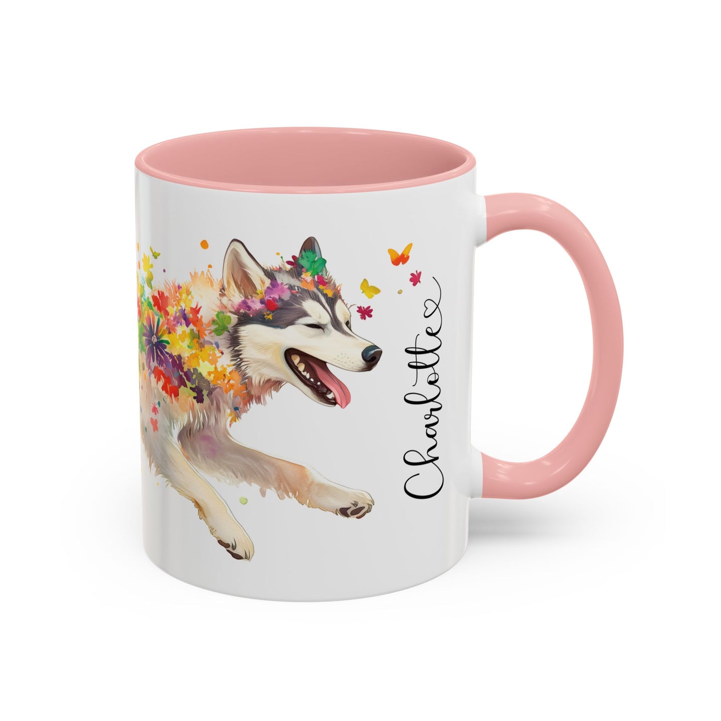 Malamute Personalized Accent Mugs, 11oz