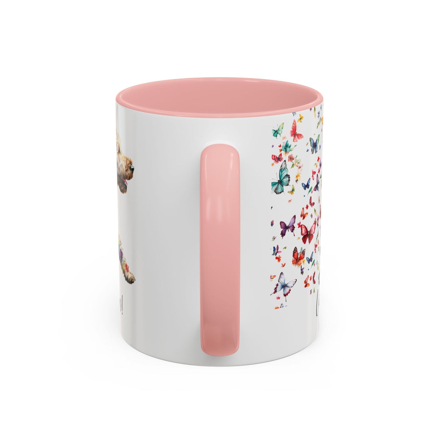 Labradoodle #3 “Live like the gate was left open" Accent Mugs, 11oz