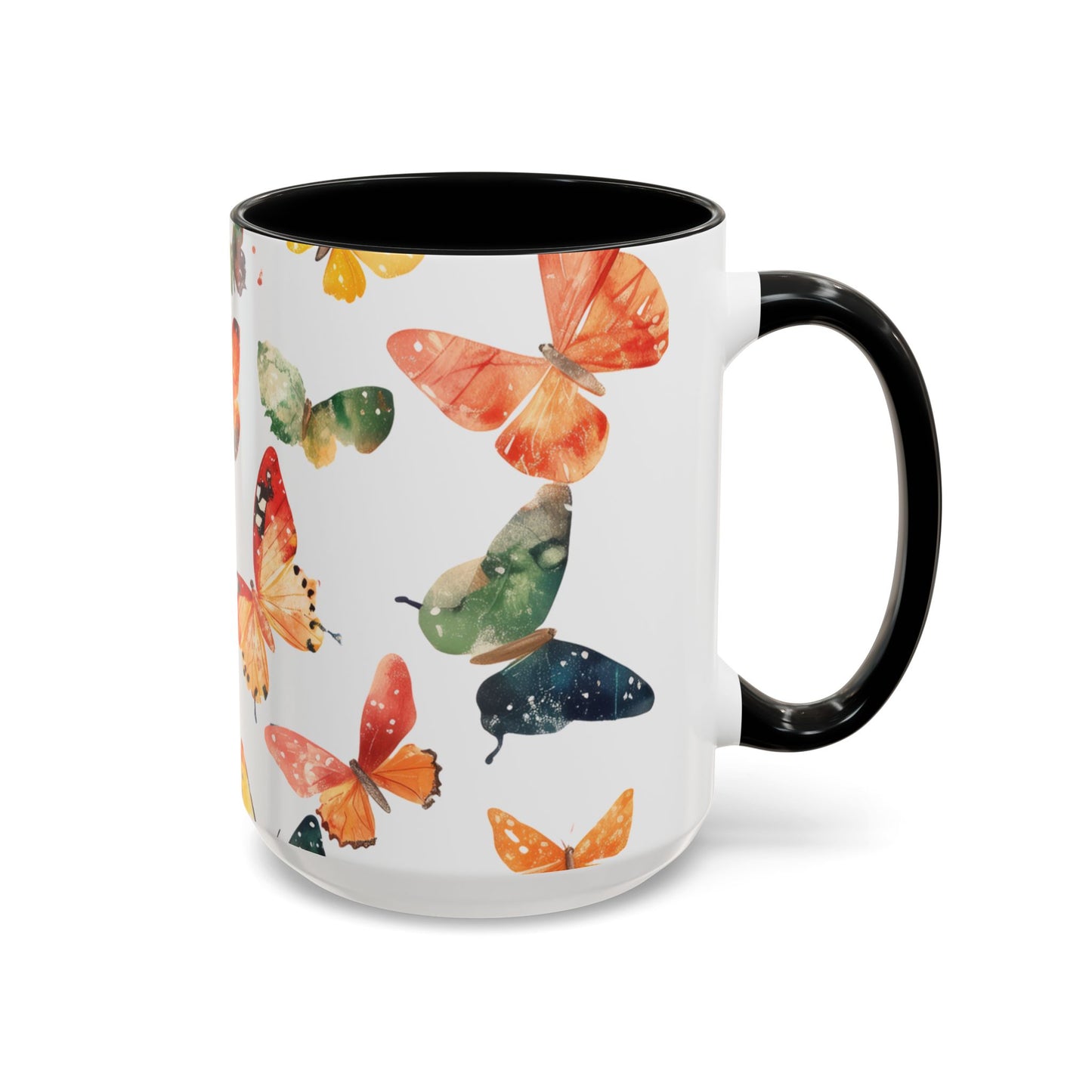 Butterfly Accent Mugs, 11oz & 15oz - USA ONLY
