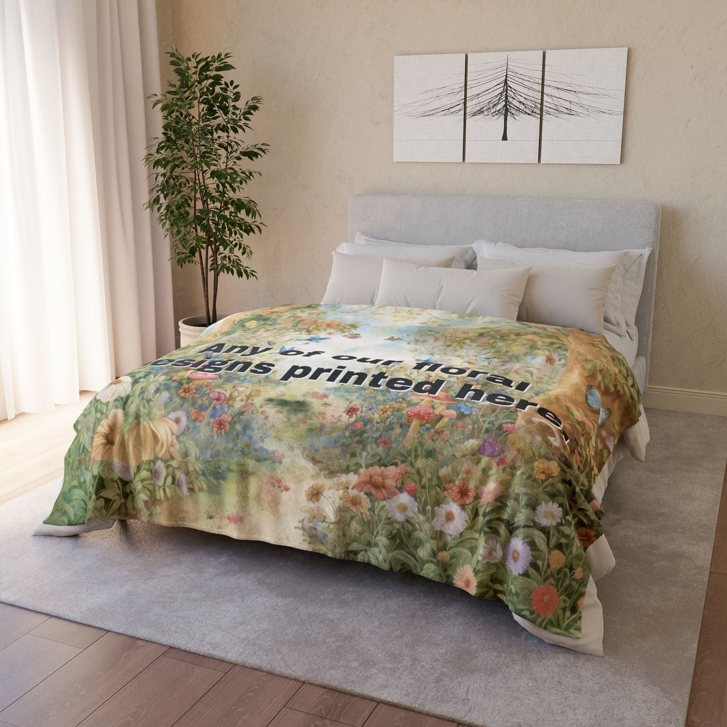 ANY DESIGN #4 Personalised Mystical Forest Blanket