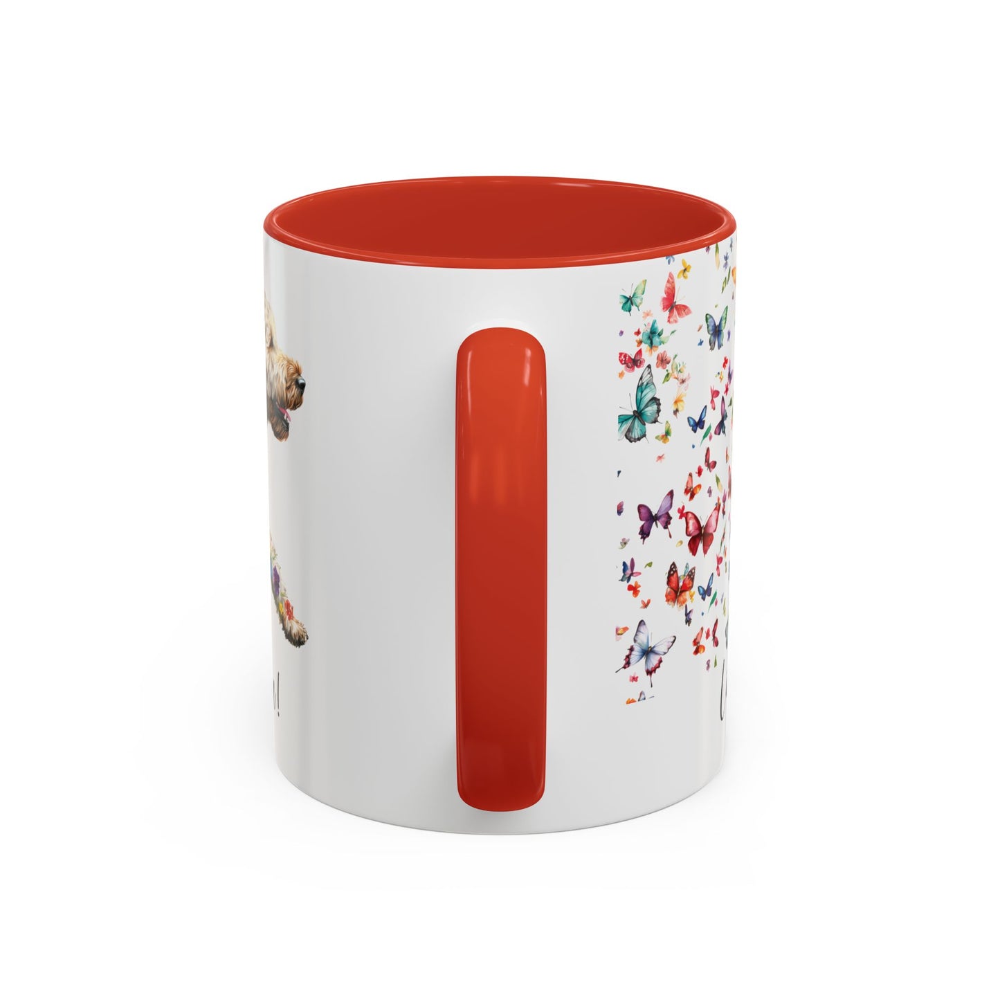 Labradoodle #3 “Live like the gate was left open" Accent Mugs, 11oz