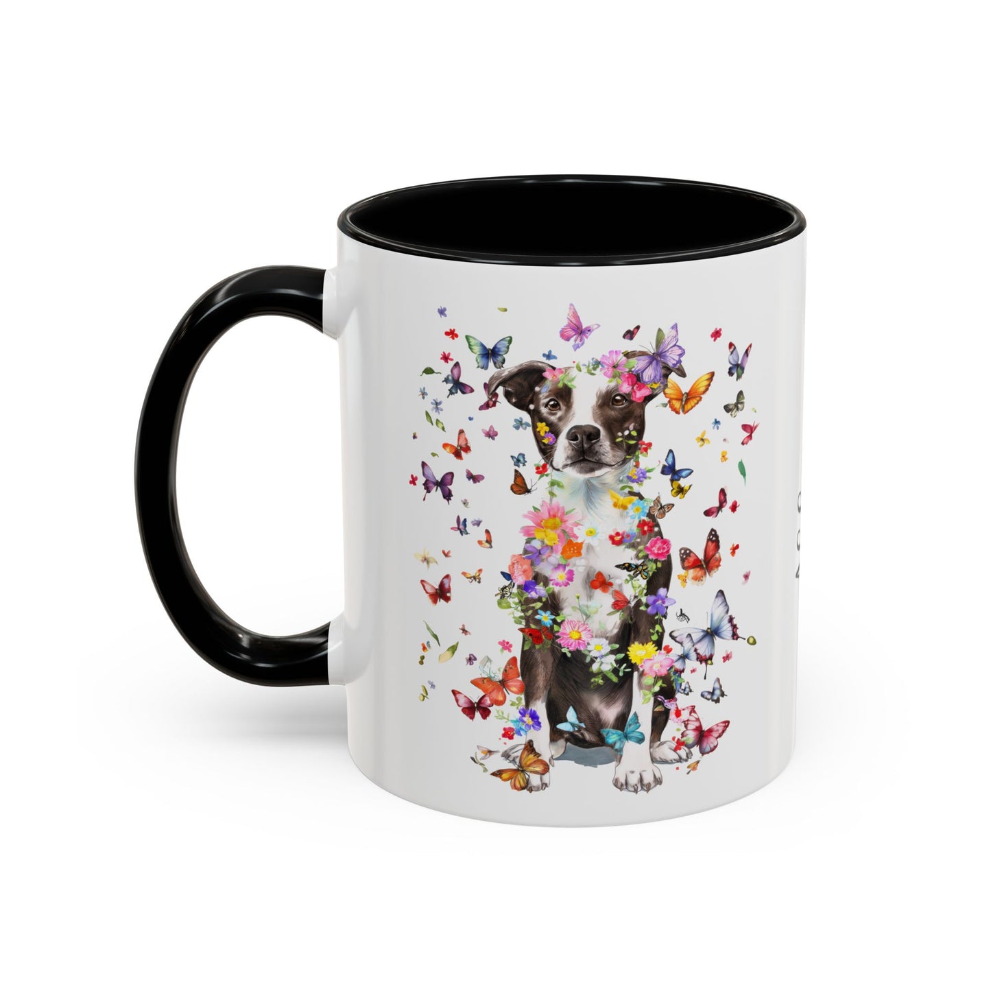 Box Terrier Personalized Colorful Accent Mugs, 11oz