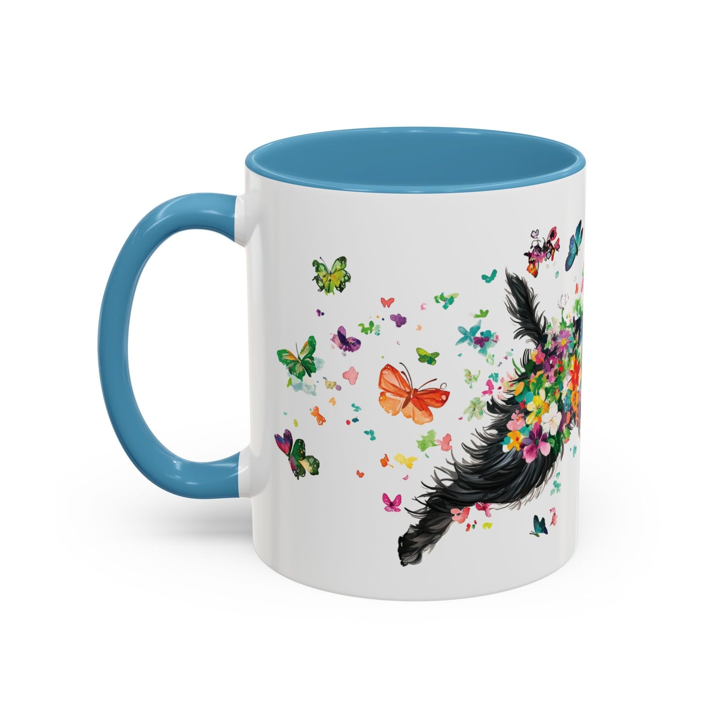 Black Shih Tzu Personalized Accent Mugs, 11oz