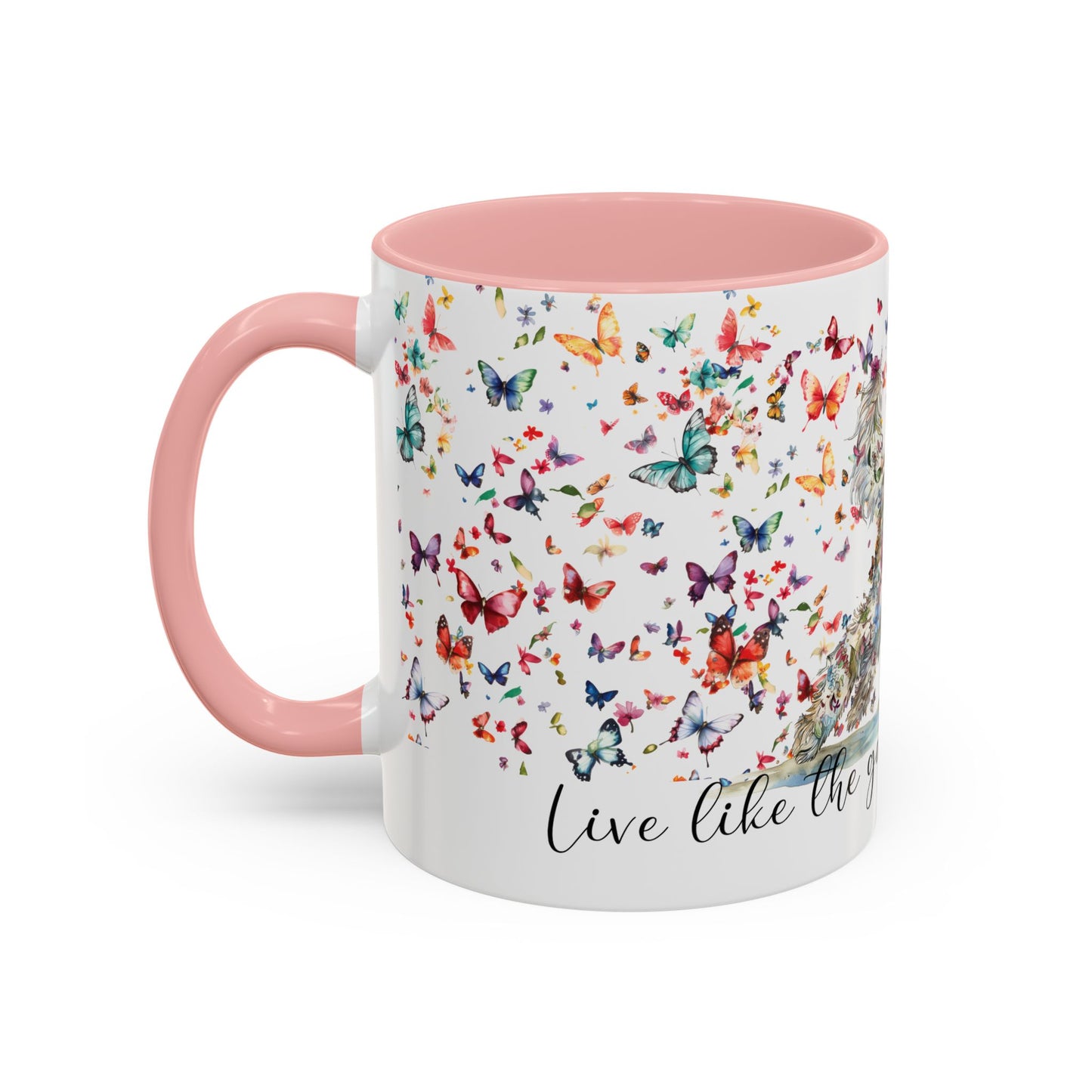 Golden Doodle #2 "Live like the gate was left open" Accent Mugs, 11oz