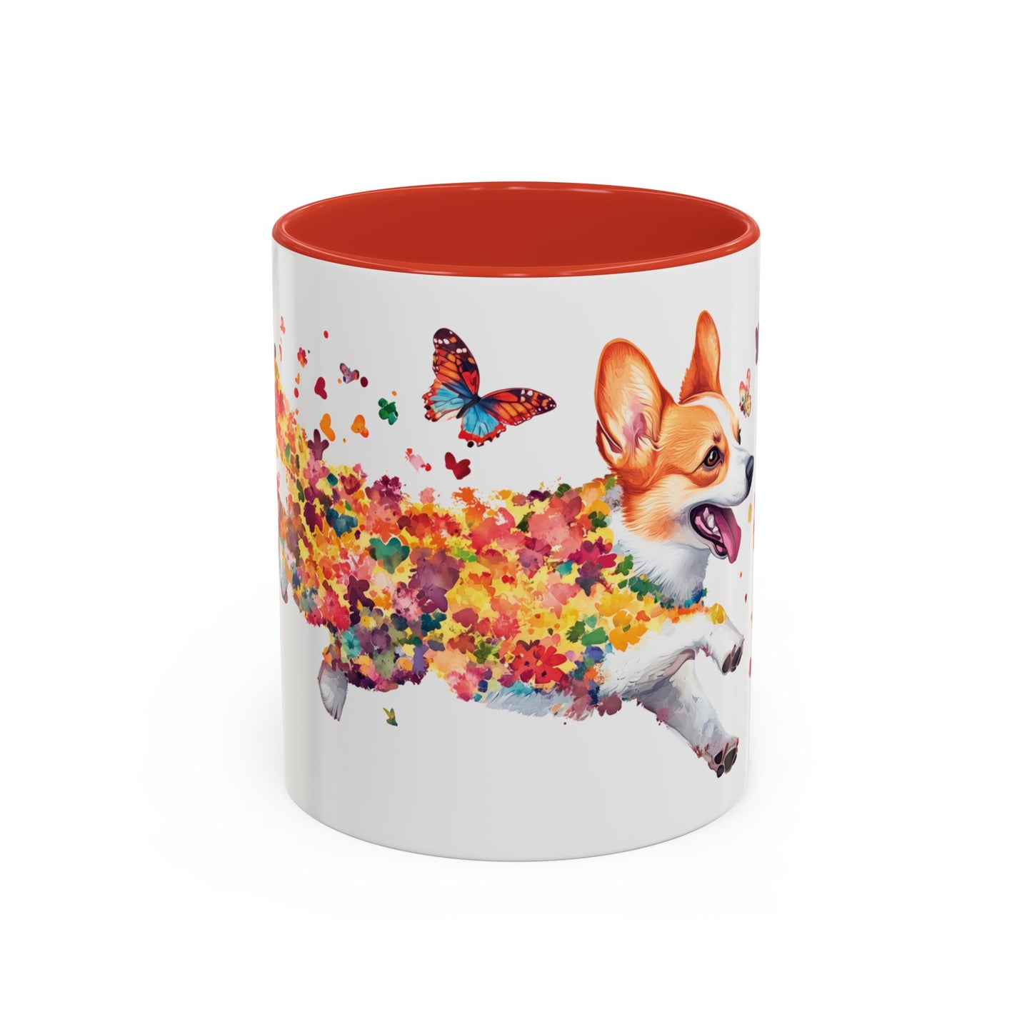 Corgi Personalized Accent Mugs, 11oz