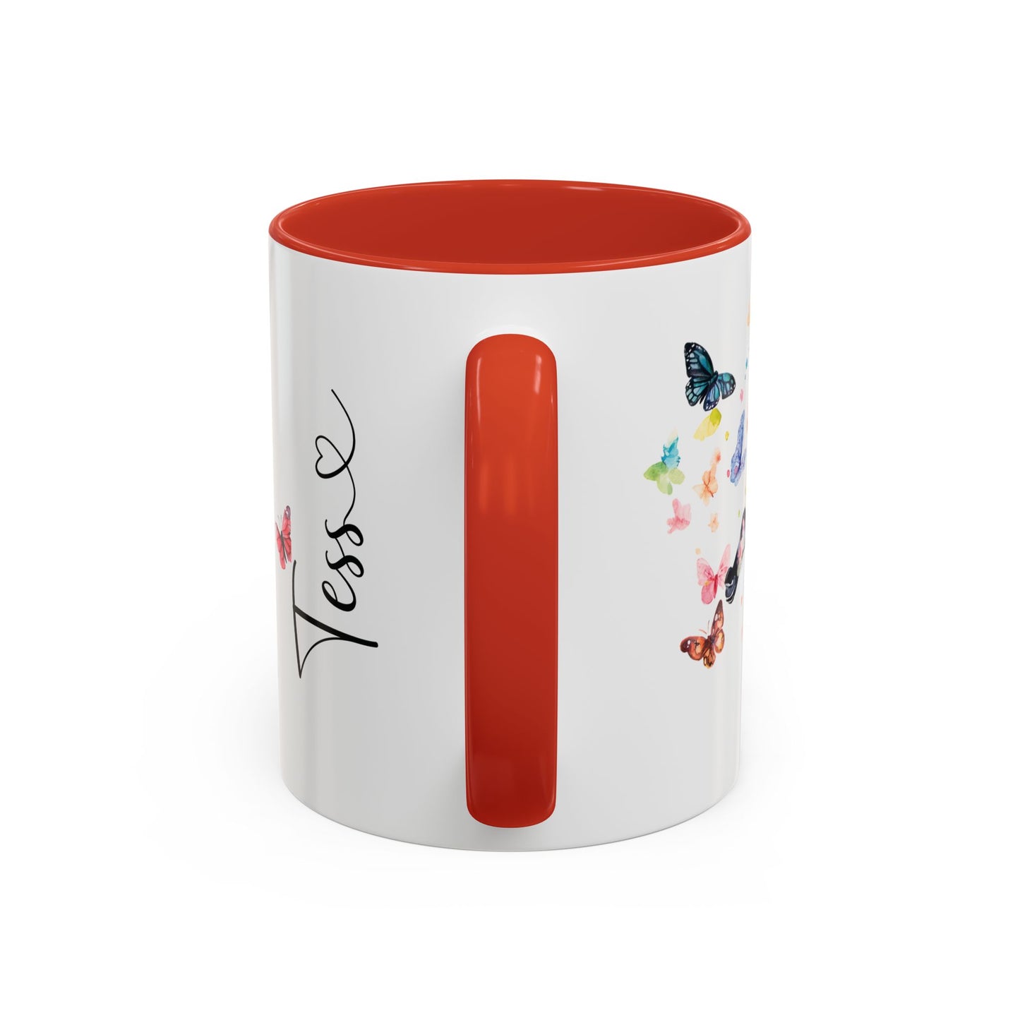 Black Boxer Personalized Accent Mugs, 11oz