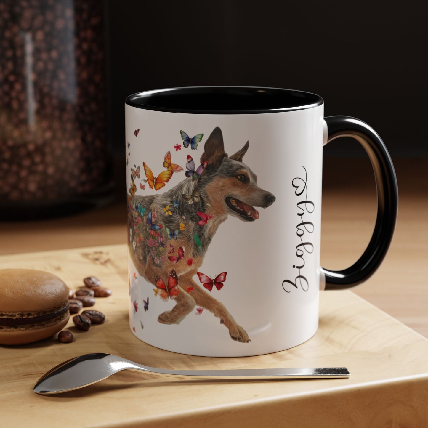 Blue Heeler Personalized Accent Mugs, 11oz