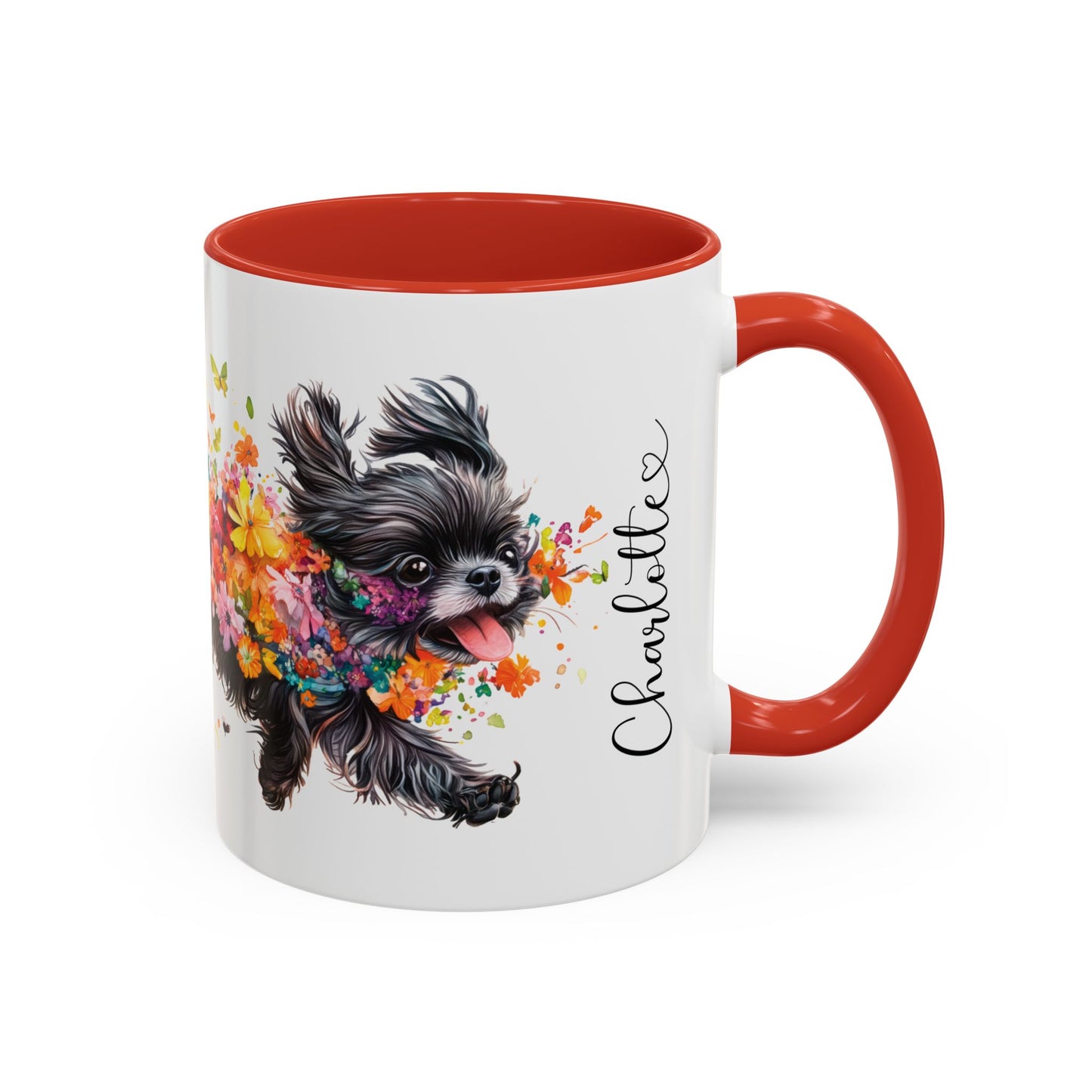 Peekingese #4 Personalized Accent Mugs, 11oz