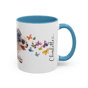 Peekingese #2 Personalized Accent Mugs, 11oz