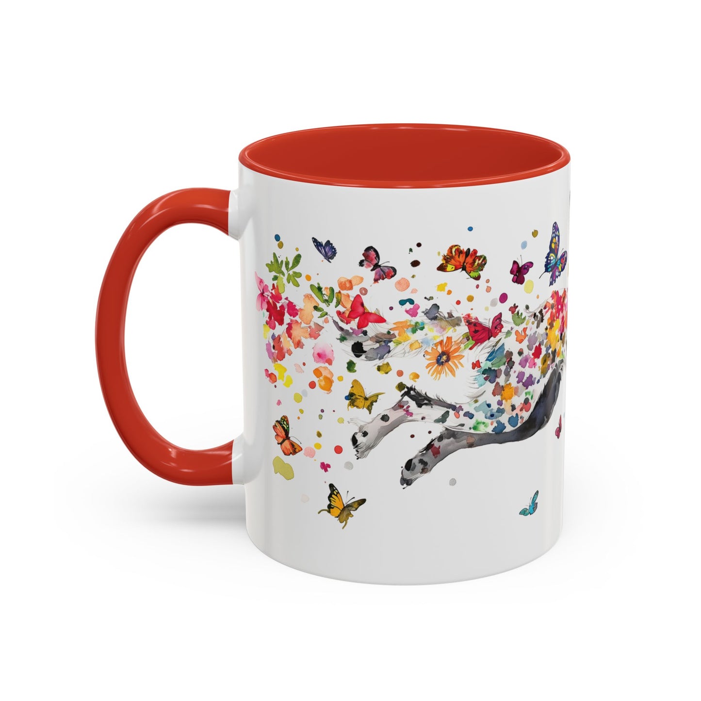 English Setter #3 Personalized Accent Mugs, 11oz