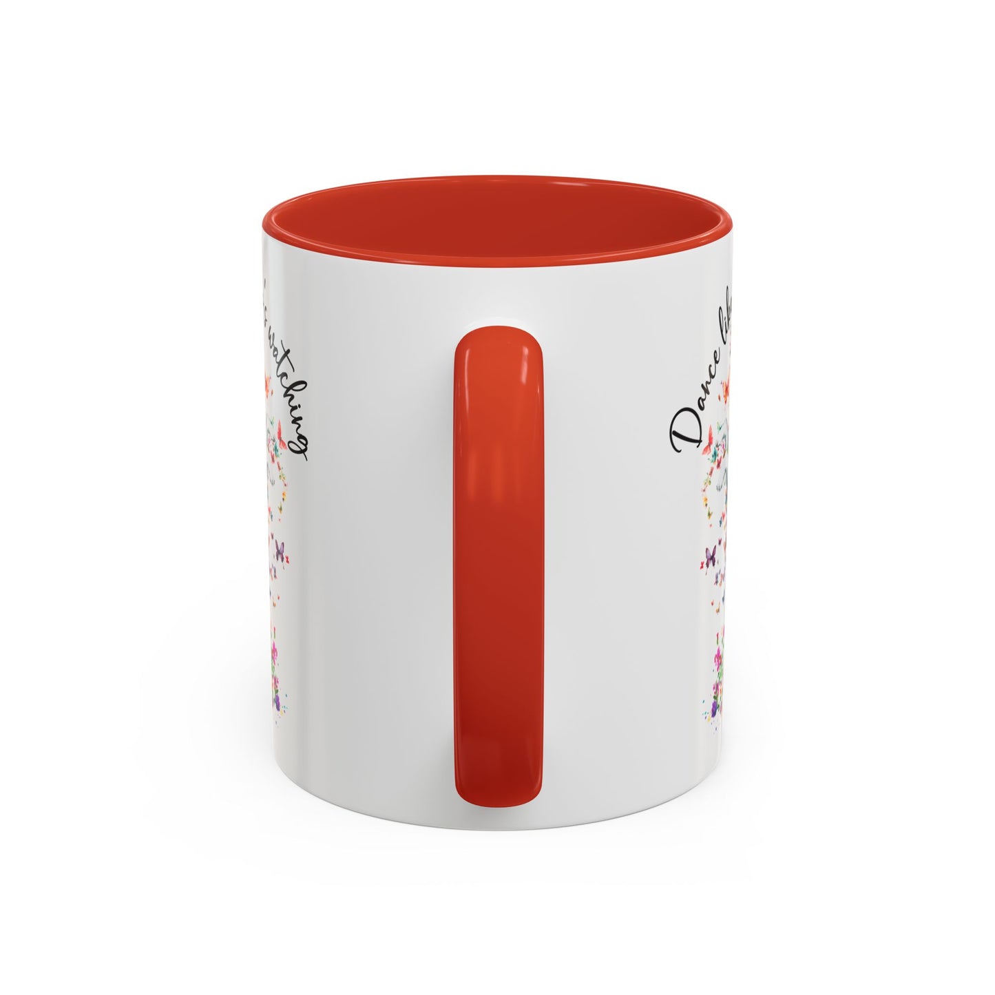 Border Collie "Dance like nobody's watching" personalized colourful Mugs, 11oz