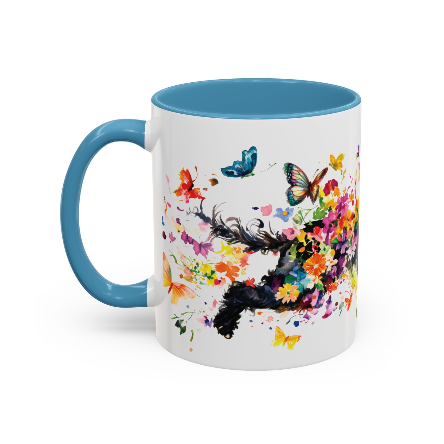 Poodle #2 Personalized Accent Mugs, 11oz