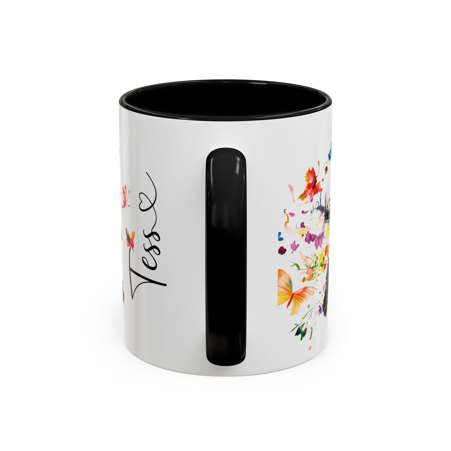 Poodle #2 Personalized Accent Mugs, 11oz