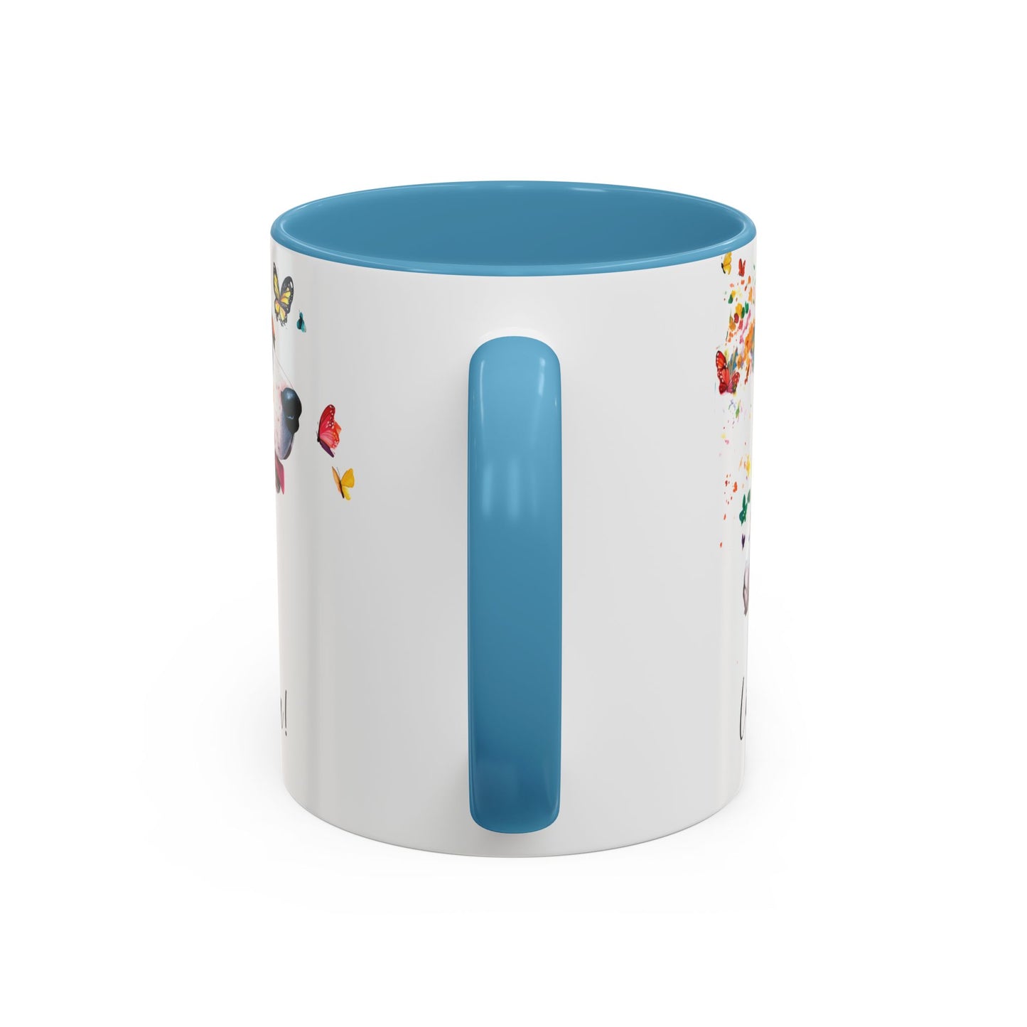 Basset Hound “Live like the gate was left open" Accent Mugs, 11oz