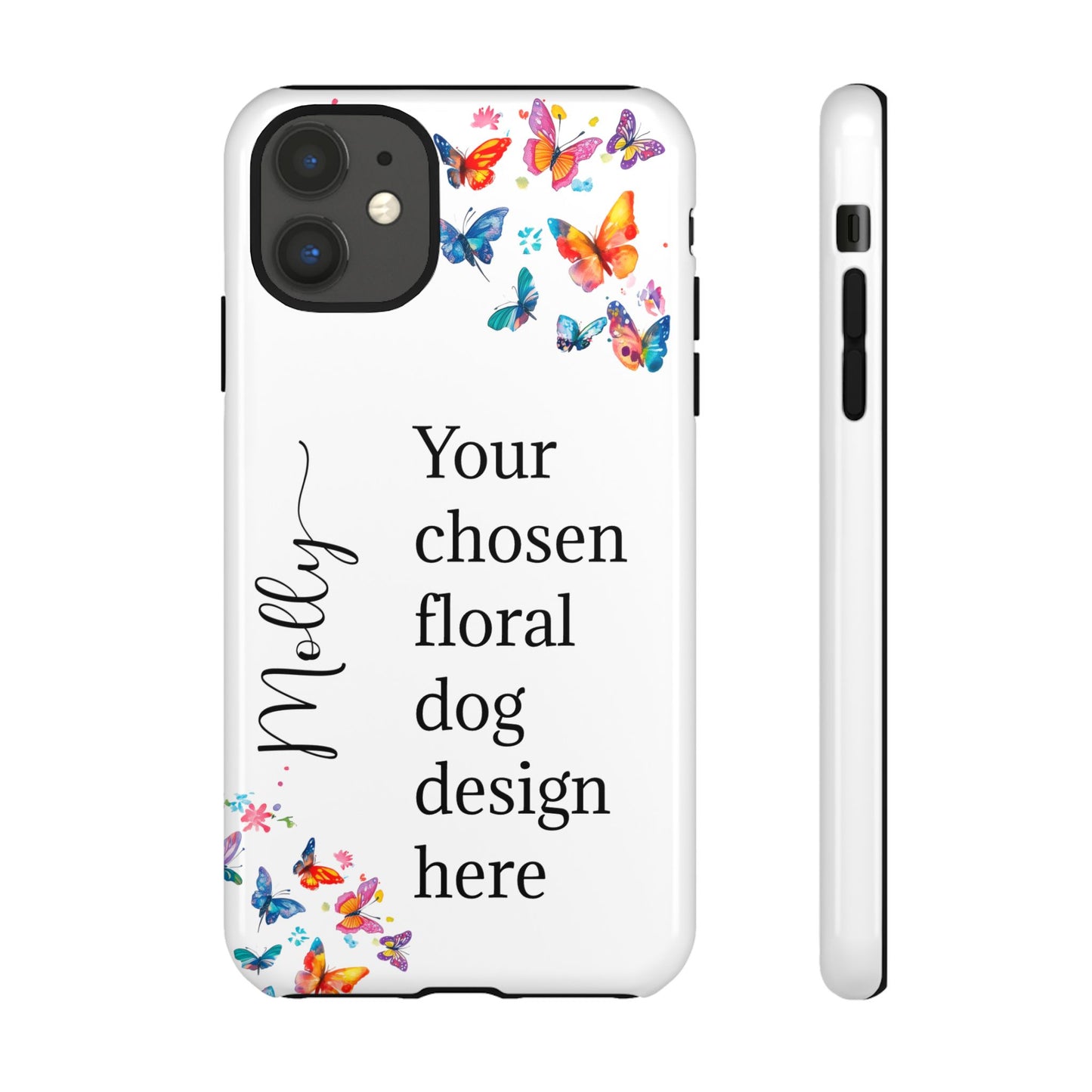 Phone Case, Personalized from ANY OF OUR DESIGNS - White case