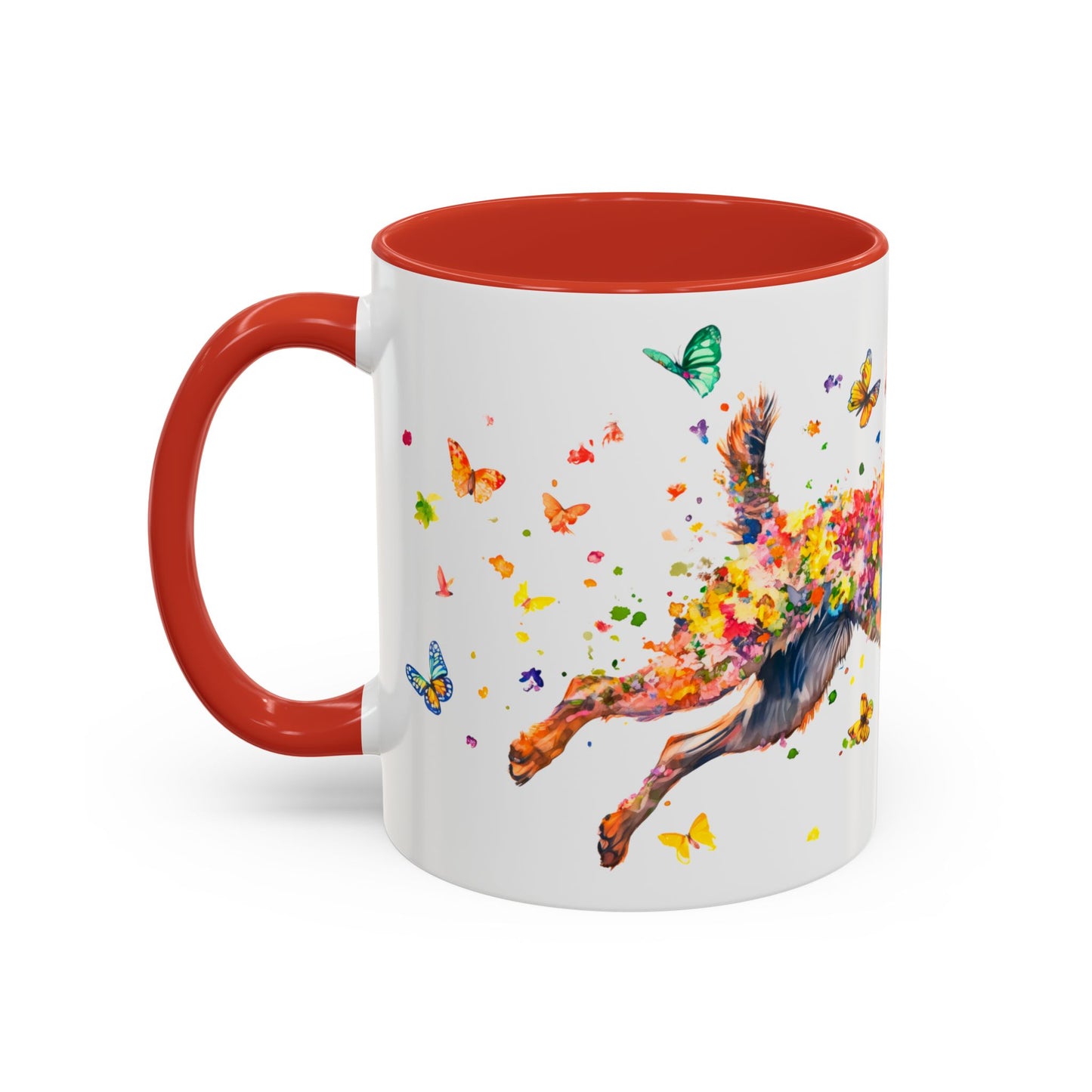 Dutch Shepherd Personalized Colorful Accent Mugs, 11oz