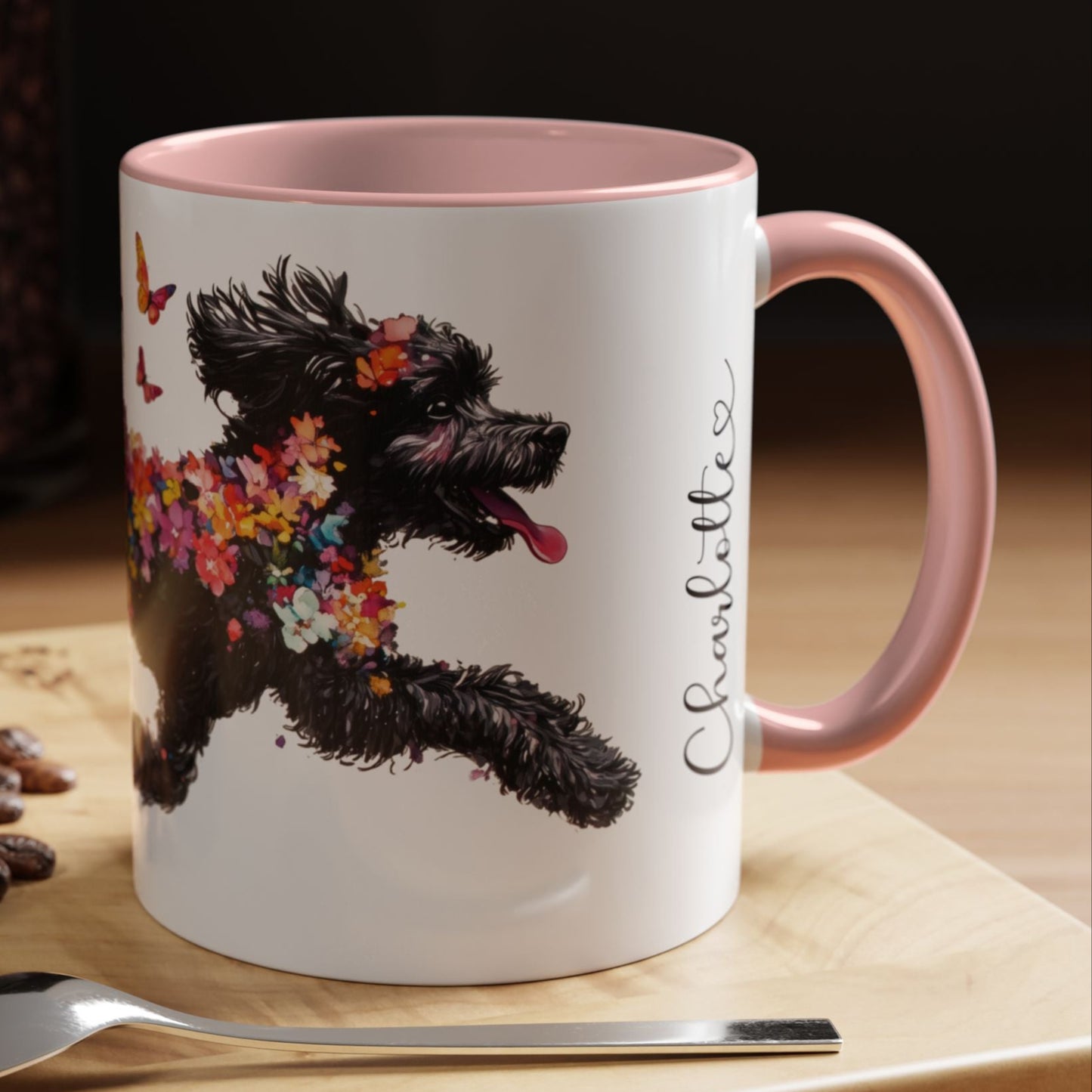 Cavoodle/Cavapoo #1 Personalized Accent Mugs, 11oz
