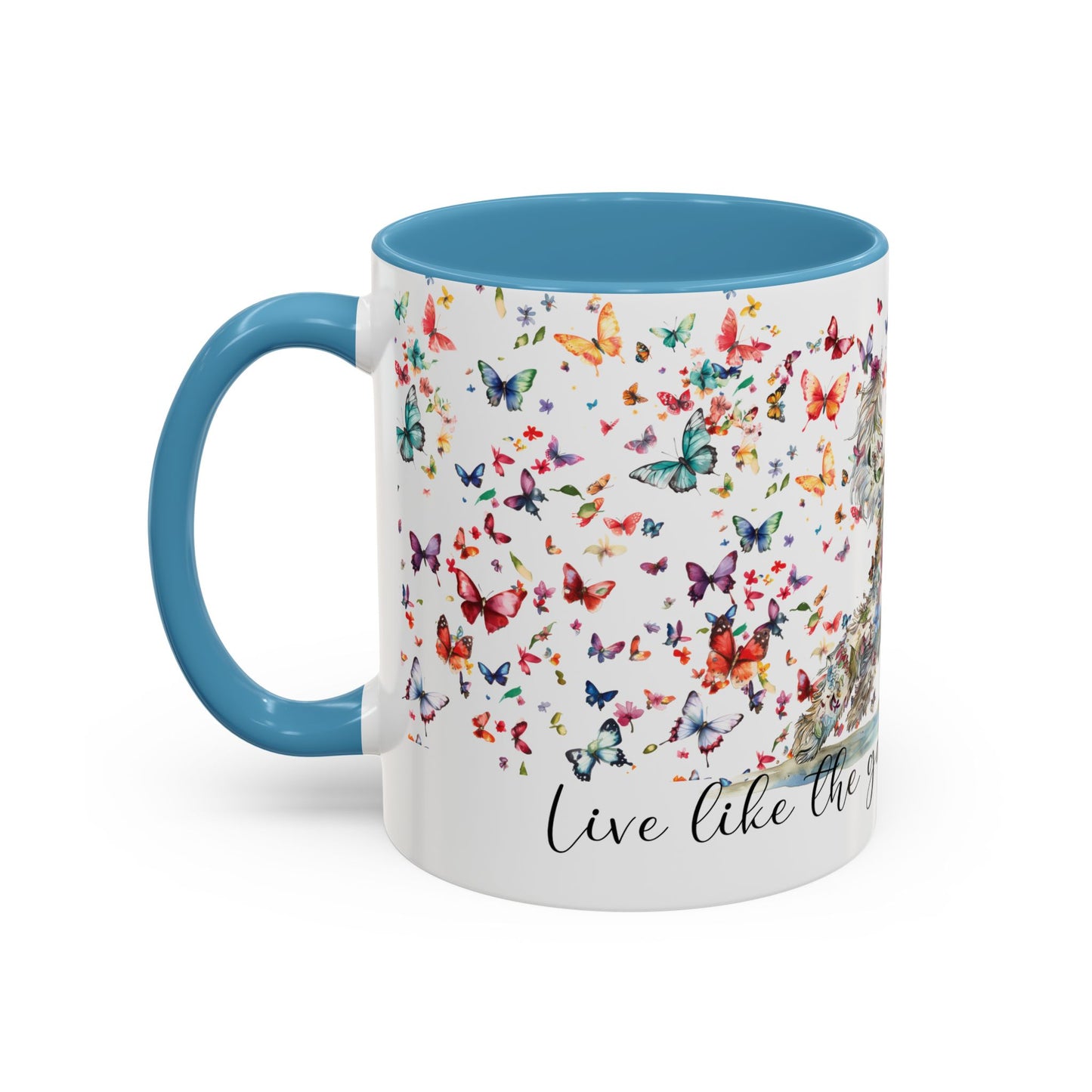 Golden Doodle #2 "Live like the gate was left open" Accent Mugs, 11oz