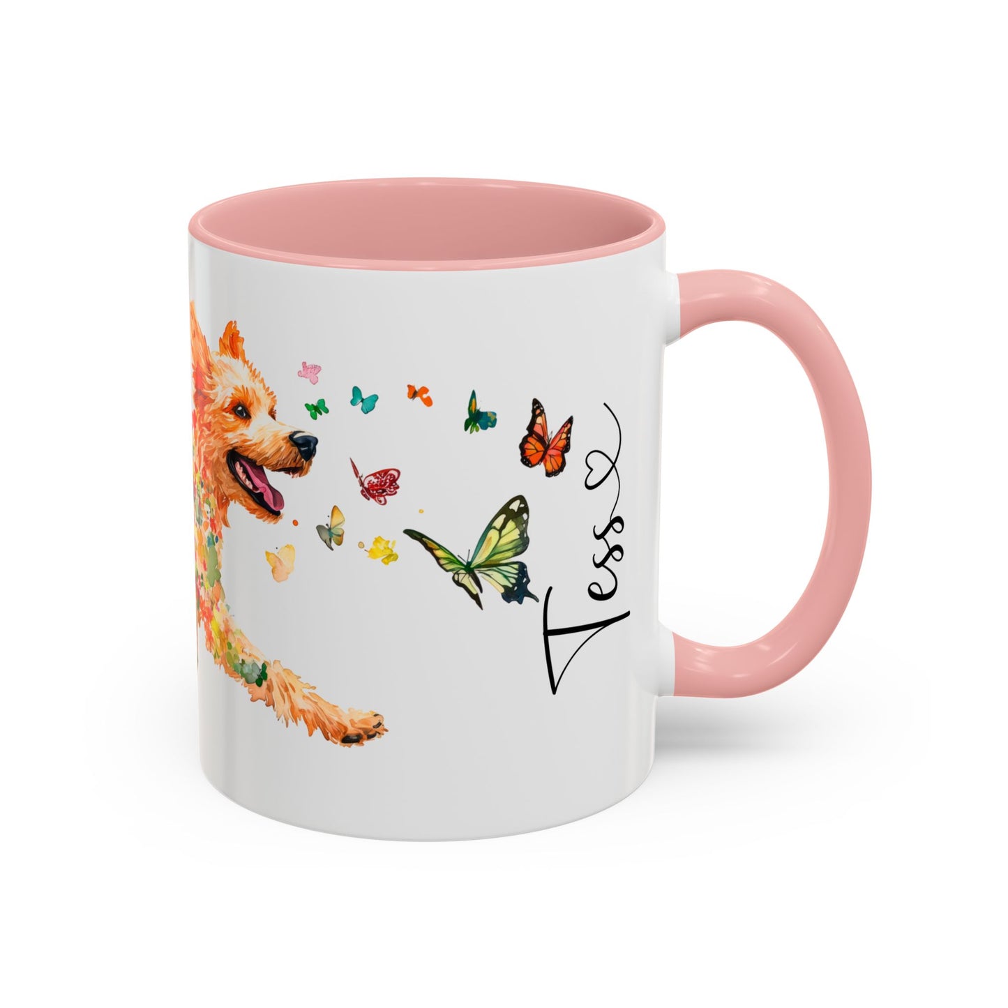 Golden Doodle/Groodle #2 Personalized Colorful Accent Mugs, 11oz