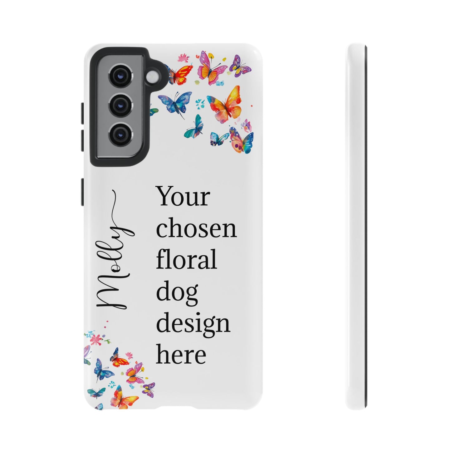 Phone Case, Personalized from ANY OF OUR DESIGNS - White case