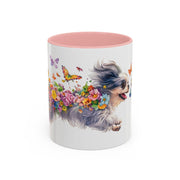 Peekingese #2 Personalized Accent Mugs, 11oz