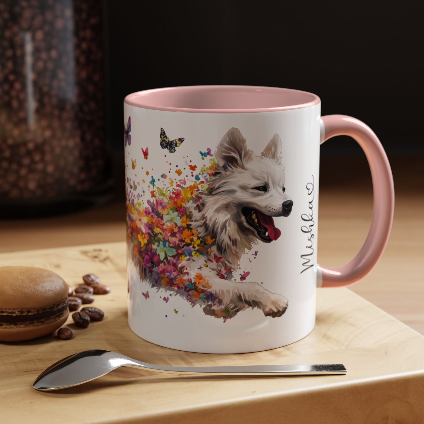 Samoyed Colorful Accent Mugs, 11oz