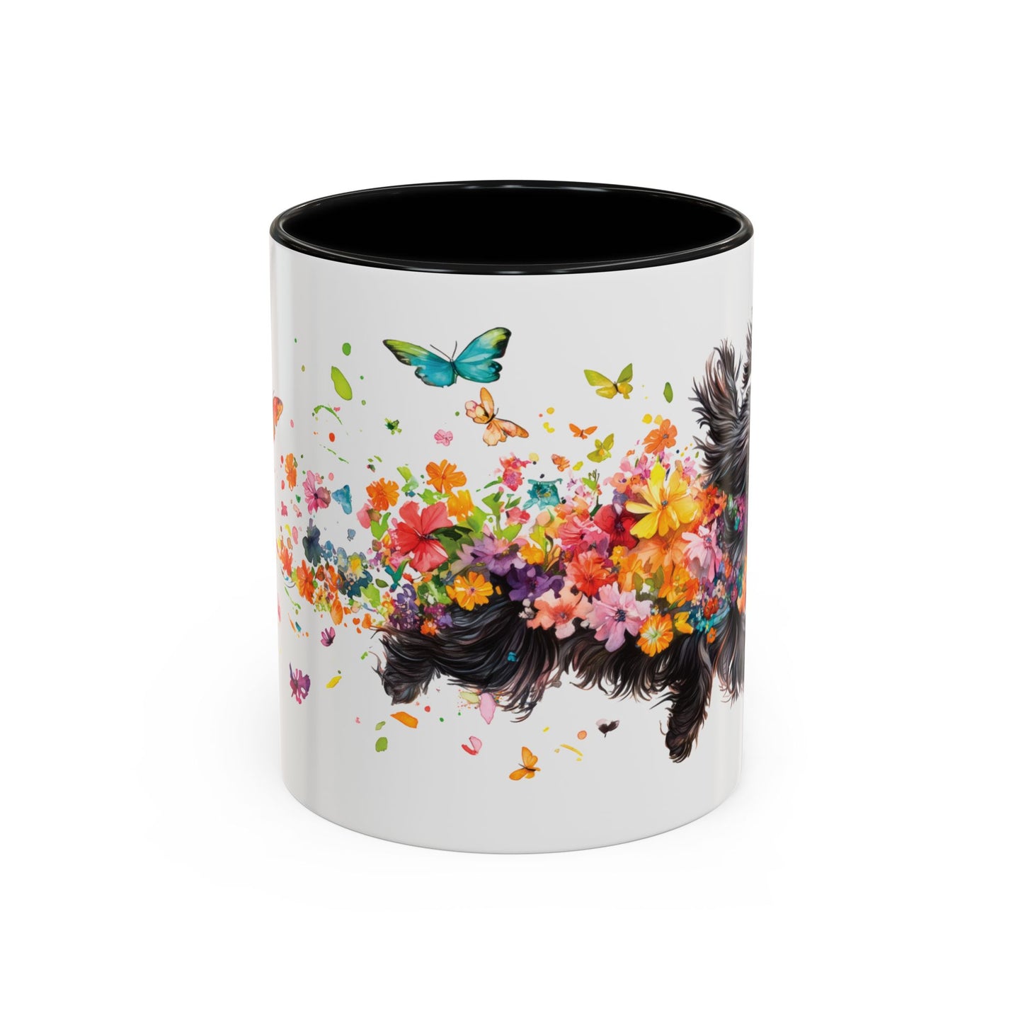 Peekingese #4 Personalized Accent Mugs, 11oz