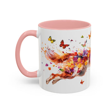 Border Collie Red Merle, Personalized Accent Mugs, 11oz