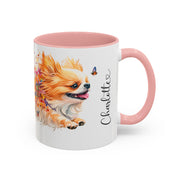 Peekingese Personalized Accent Mugs, 11oz