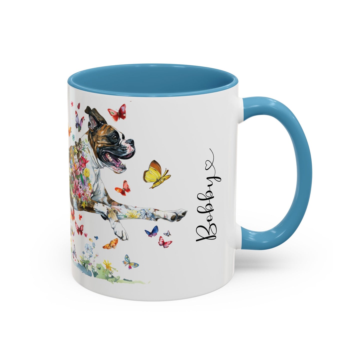 Boxer #1 Personalized Accent Mugs, 11oz