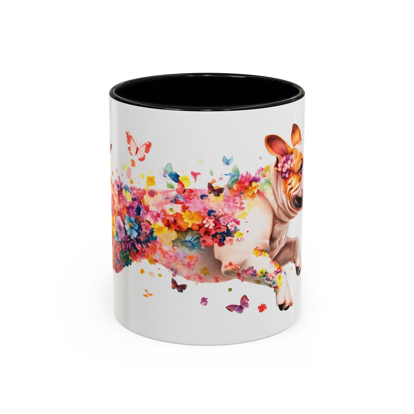 British/English Bulldog Personalized Accent Mugs, 11oz